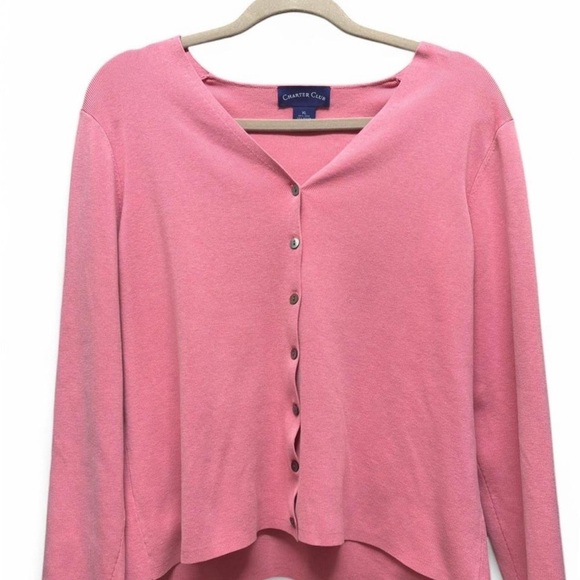Charter Club Sweaters - Silk-Blend Cardigan